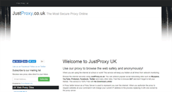 Desktop Screenshot of justproxy.co.uk