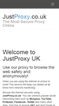 Mobile Screenshot of justproxy.co.uk